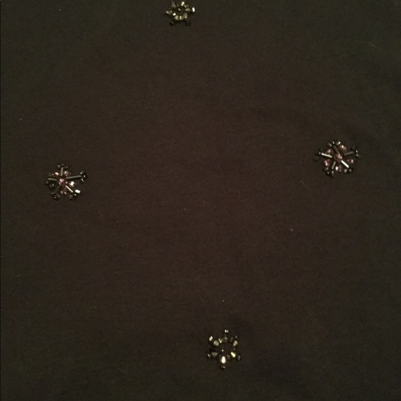 Talbots Navy sequins top - Picture 2 of 4